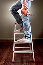 Man on Ladder