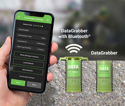 Rapid RH Datagrabber with bluetooth and DataMaster L6 app