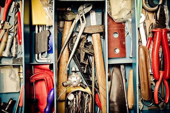 toolbox full of tools