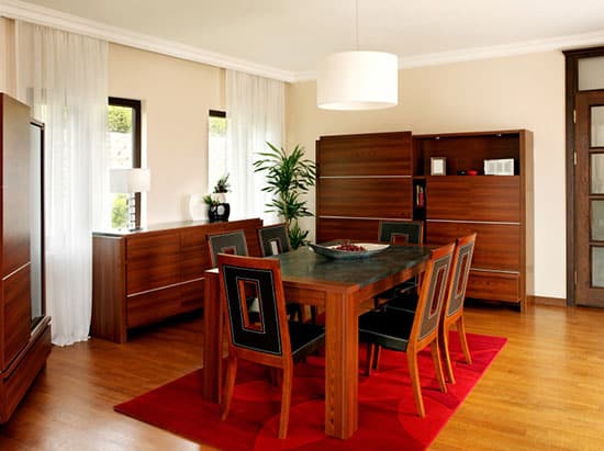 cherry wood dining room table