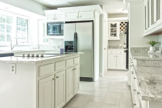 Shaker-style cabinets are a popular choice for classic kitchens everywhere.