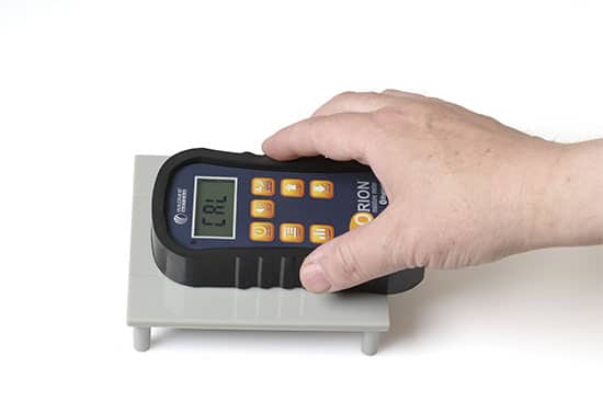 calibrate the Orion 950 moisture meter whenever